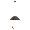 GloboStar® UMBRELLA 01406 Vintage Industrial Κρεμαστό Φωτιστικό Οροφής Πολύφωτο 5 x E27 Μαύρο Καφέ Σκουριά Μεταλλικό Φ58 x Υ60cm