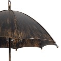 GloboStar® UMBRELLA 01406 Vintage Industrial Κρεμαστό Φωτιστικό Οροφής Πολύφωτο 5 x E27 Μαύρο Καφέ Σκουριά Μεταλλικό Φ58 x Υ60cm