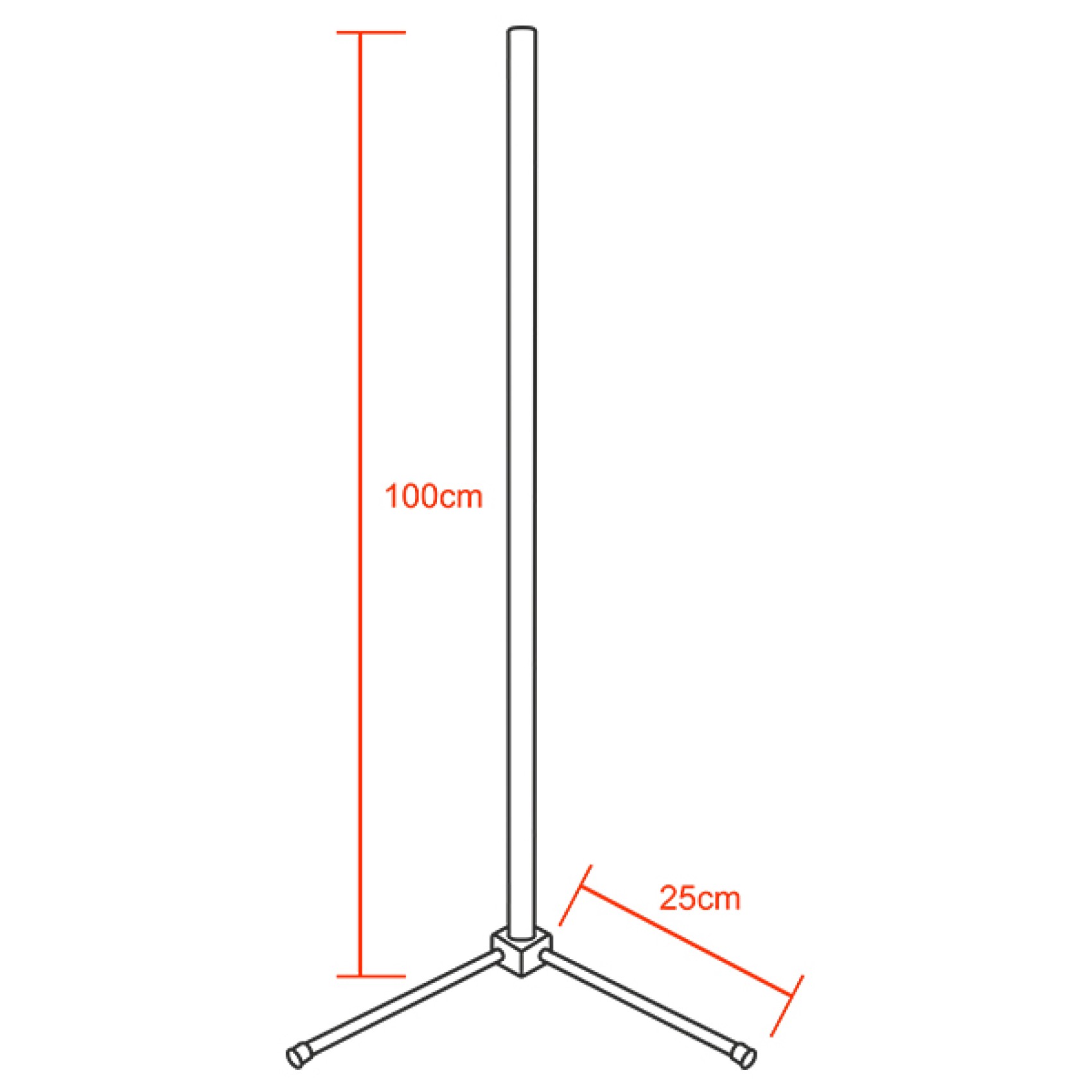 Μοντέρνο Minimal Επιδαπέδιο Μαύρο Φωτιστικό 100cm LED 20 Watt με Ασύρματο Χειριστήριο Αφής 2.4G RF & Dimmer RGBW WW Πολύχρωμο - Ψυχρό - Ημέρας - Θερμό GloboStar ALIEN Design GLOBO-100-9