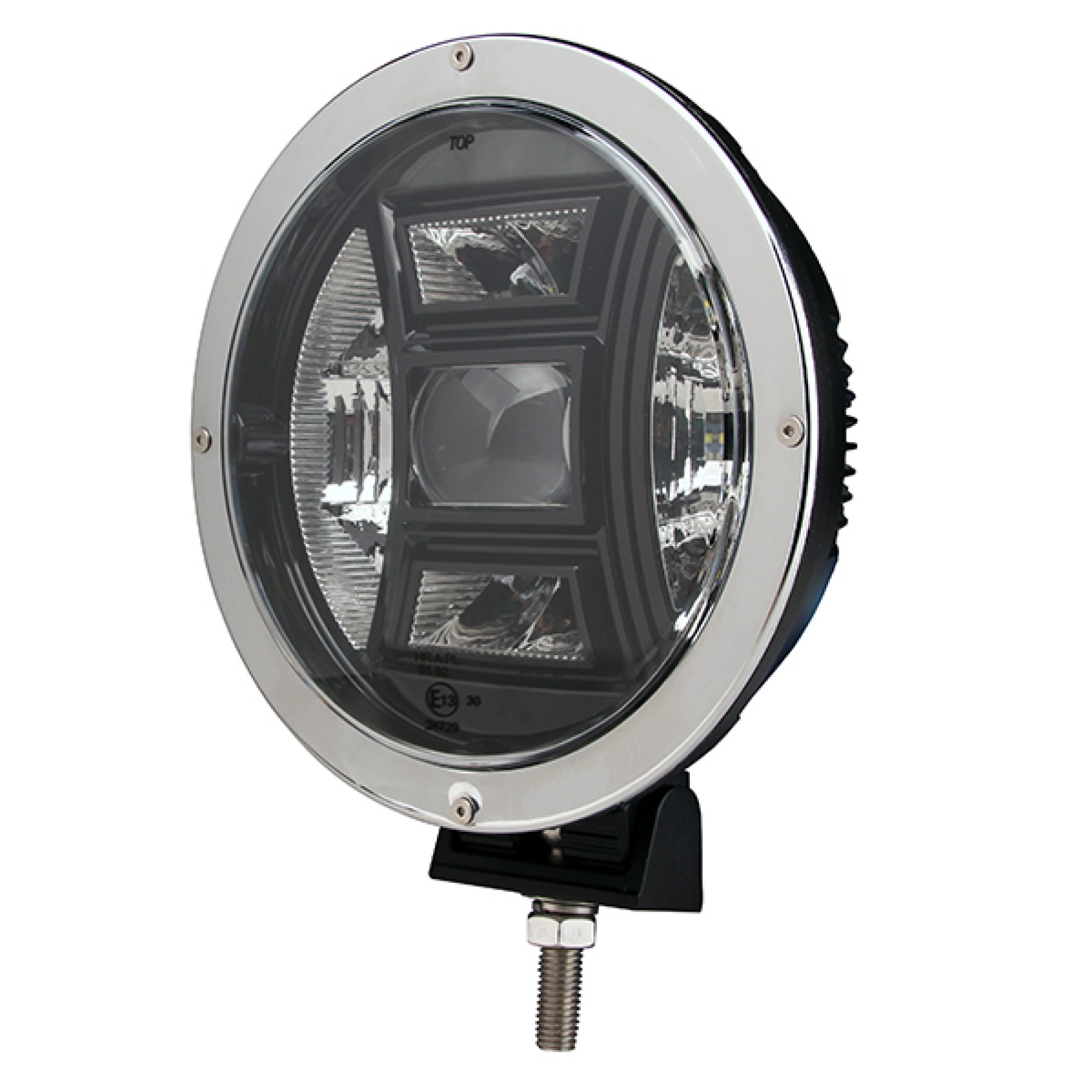 ΠΡΟΒΟΛΕΑΣ LED DRIVING ΧΡΩΜΙΟ 10-30V 70W 6400lm CREE LED ΣΤΡΟΓΓΥΛΟΣ 9 ΙΝΤΣΩΝ