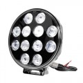 ΠΡΟΒΟΛΕΑΣ ORION 9-36V 12LED 120W 8.400LM 6.000K 215mm ΜΑΥΡΟΣ ΑΔΙΑΒΡΟΧΟΣ 1ΤΕΜ.