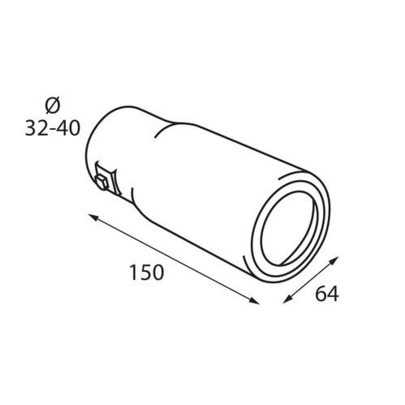 ΑΚΡΟ ΕΞΑΤΜΙΣΗΣ TS-52 Φ 32-40mm