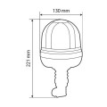 ΦΑΡΟΣ ΠΕΡΙΣΤΡΕΦΟΜΕΝΟΣ 16LED RL-10 9-32V 3 ΛΕΙΤΟΥΡΓΙΩΝ ΒΙΔΩΤΟΣ ΕΛΑΣΤΙΚΟΣ ΠΟΡΤΟΚΑΛΙ 130x221mm