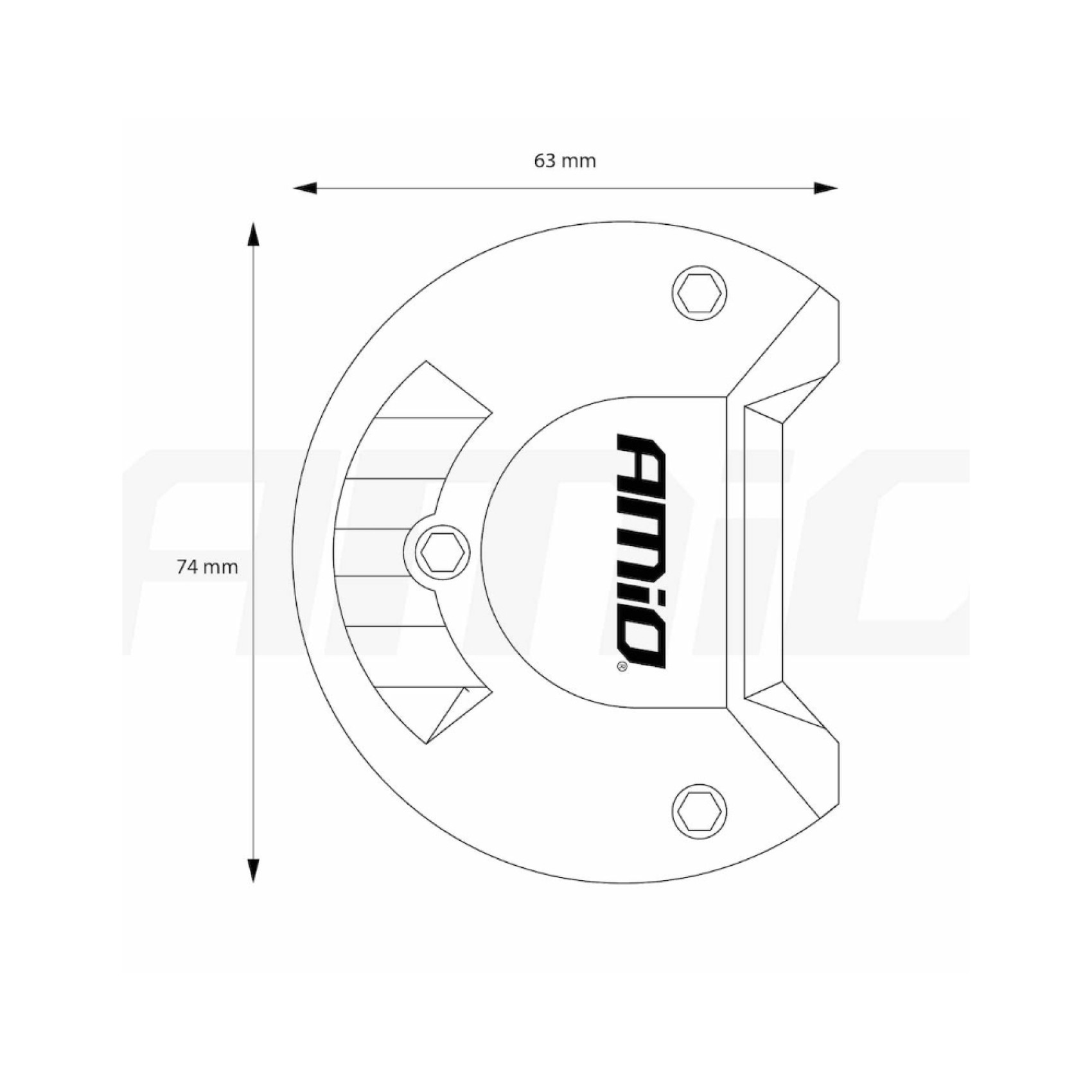 ΠΡΟΒΟΛΕΑΣ ΕΡΓΑΣΙΑΣ WORKING LAMP 40LED 120W 9-36V 3200lm 6000K 170x74x63mm AWL19 AMIO