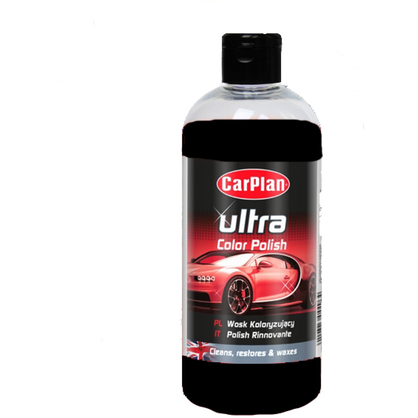 ΥΓΡΟ ΓΥΑΛΙΣΜΑΤΟΣ ΒΑΦΗΣ ΜΕ ΜΑΥΡΟ ΧΡΩΜΑ CARPLAN ULTRA COLOR POLISH BLACK 500ML