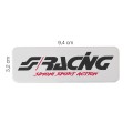 μεταλλικο αυτοκολλητο logo --simoni racing-- αλουμινιου 94x32mm simoni racing - 1τεμ.