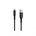 ΚΑΛΩΔΙΟ ΦΟΡΤΙΣΗΣ & ΜΕΤΑΦΟΡΑΣ ΔΕΔΟΜΕΝΩΝ USB A >APPLE 8PIN 3000mA/18W ΣΙΛΙΚΟΝΗΣ ΜΑΥΡΟ 20cm OPTILINE LAMPA - 1 TEM.