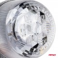 φαρος diamont w25sb με λευκο καπακι 12/24v 24xsmd led πορτοκαλι βιδωτος 154x126mm αμιο - 1 τεμ.