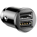 φορτιστης αναπτηρα με 2 θυρες usb 3,1a αμιο - 1 τεμ.