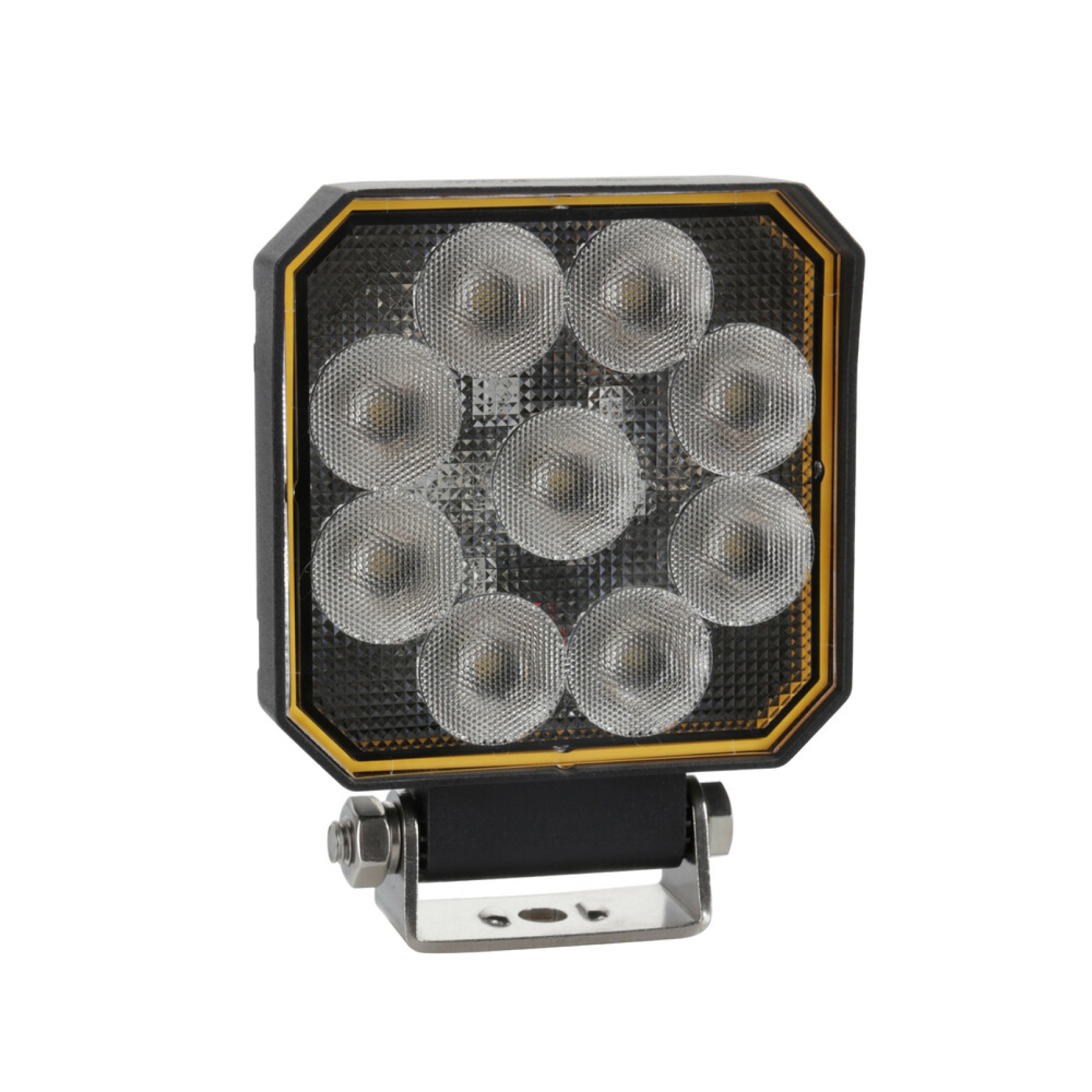 προβολεας εργασιας wl-30 10/30v 15w 1500lm 6.000k 9led combo (διαθλασησ) τετραγωνος 130x110mm lampa - 1 τεμ.