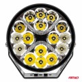 προβολεας οδηγησης στρογγυλος led pro ip67 9600lm 10-30v - 80w - 6000k - 16 led - 178x178x65mm αμιο - 1 τεμ.