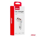 φορτιστης αναπτηρα 12/24v με 3 θυρες 3xusb 15.5w 5v/3.1a λευκος amio - 1 τεμ.