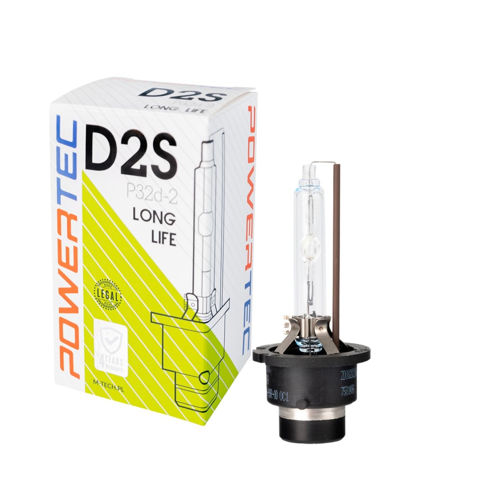 λαμπα xenon d2s 85v 35w 4.300k max3200lm pk32d-2 powertec long life 01c m-tech - 1 τεμ 