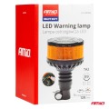 φαρος heavy duty w28p 12/24v 16led ελαστικος βιδωτος πορτοκαλι υ169mm φ110mm amio - 1 τεμ.