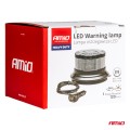 φαρος φιμε heavy duty w28m 12/24v πορτοκαλι 16led μαγνητικοσ/βιδωτος με φις αναπτηρα υ89mm φ110mm amio - 1 τεμ.