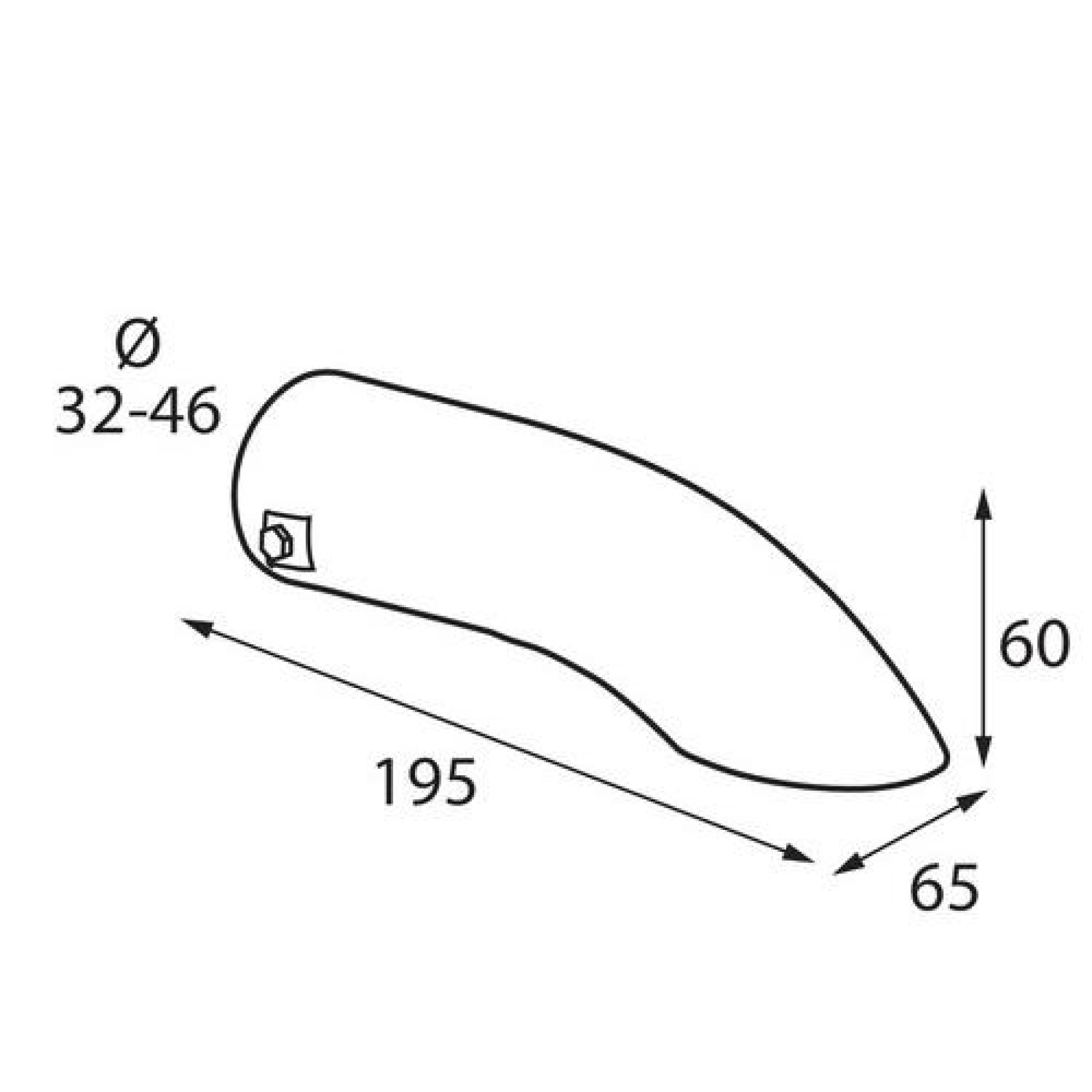 ΑΚΡΟ ΕΞΑΤΜΙΣΗΣ Τ-07 32-46mm - ΛΟΞΟ ΚΑΤΩ