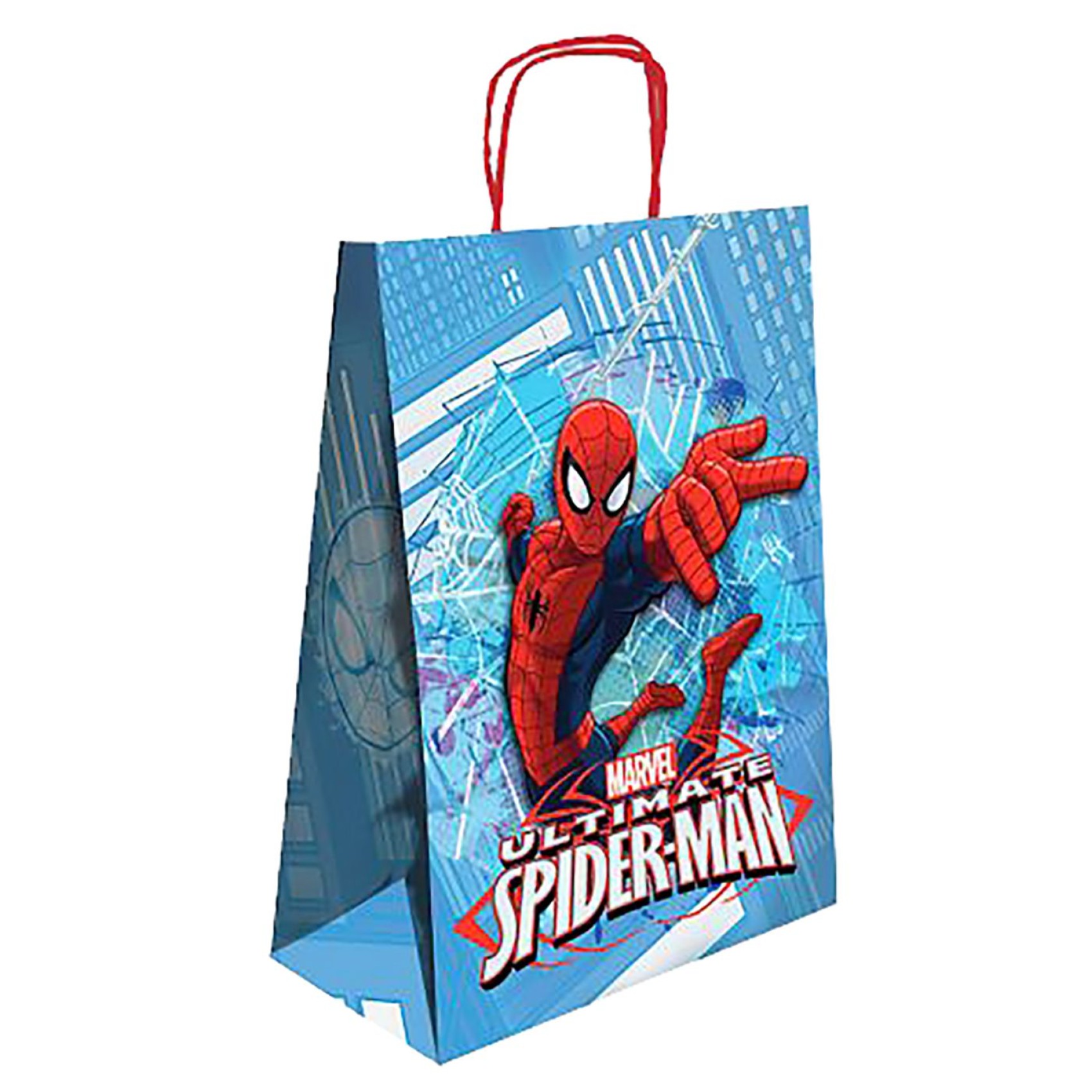 τσαντα δωρου χαρτινη spiderman θαλασση (32cm) 32x24x10cm spiderman